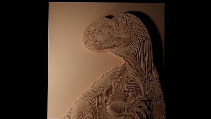 iguanodon cnc 3d stampa alto sollievo sabbia casting colata in dinosauro preistorico modello replica scheletro fossile paleontologia collezione educativo giocattolo giurassico scienza artefatto arte monete distintivi 3d print model - Mito3D