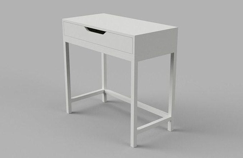 ikea alex scrivania tavolo mobilia interni ufficio design legna moderno camera Casa 3d print model - Mito3D