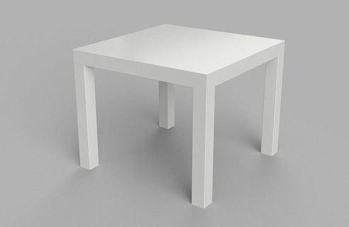 ikea lack side table coffee furniture interior modern wood design model living room house 3d print model - Mito3D