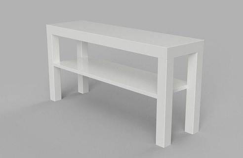 ikea lack tv bench furniture interior cabinet room living wood storage furnitur design modern house 3d print model - Mito3D