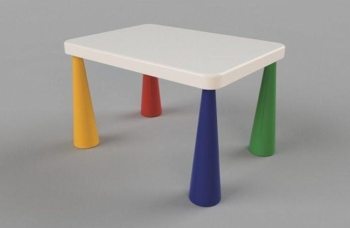 Ikea Mammut Tabelle Kind Möbel Stuhl Innere Kinder Zimmer Holz einstellen modern Baby Haus 3d print model - Mito3D
