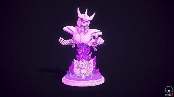 Ikki fantasma demonio ataque Santo seiya bandai caballeros zodíaco zodiaco cavaleiros Arte esculturas 3d print model - Mito3D
