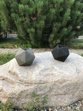 ikosaedr mold concrete works art succulents gipsum planter sculptures 3d print model - Mito3D
