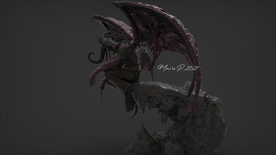 Illidan Furia tormenta Guau mundo Warcraft arte fan demonio juegos juguetes 3d print model - Mito3D