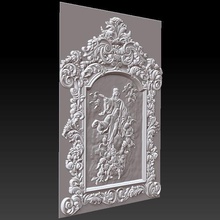 3d rahmen holz carving stl modell cnc router maschine gedruckt 3dskymodel datei spiegel reliefs jahrgang ornament kunst mathematisch 3d print model - Mito3D