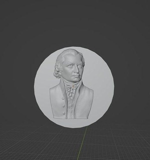 Immanuel kant sollievo lato emmanuele hegel filosofia filosofo pensatori nietzsche marx Tedesco arte sculture 3d print model - Mito3D