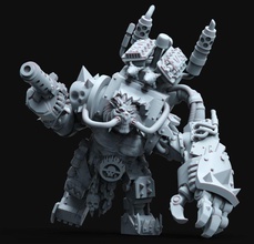 anterior louco max estilo orc chefe guerra borda jogos mad imortano sci fi fantasia criatura fera ficcional brinquedos 3d print model - Mito3D