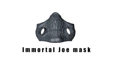 immortal joe mask facemask helmet 3d print madmax 3dprint ironman spiderman deadpool face protection virus marvel dc comics superman superhero games toys 3d print model - Mito3D
