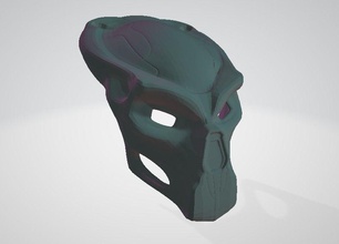 inmortal depredador bio máscara cabeza Arte plastico personaje Moda belleza pasatiempo bricolaje diy 3d print model - Mito3D