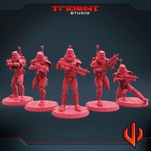 imperial elite soldados arte brinquedos miniaturas esculturas tampo mesa jogos borda 3d print model - Mito3D