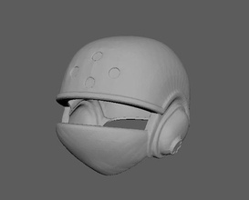 imperial ground crew helmet jyn erso 3d print model star wars starwars cosplay hobby diy 3d print model - Mito3D