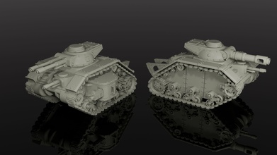 imperial guard battle tank astra militarum games toys board 3d print model - Mito3D