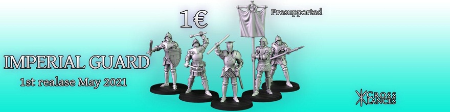 imperial guard command group historical ninthage warhammer fantasy humans grenadier oldhammer classic standard musician swormaster lancer commander empire medieval games toys board 3d print model - Mito3D