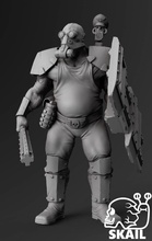 imperial ladrao martelo guerra 40k jogo ogro império homem fantasia jogos brinquedos borda 3d print model - Mito3D