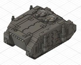 imperial sci-fi armored transport vehicle wh40k warhammer scifi military 3dprint printable boardgame proxy figure games toys board 3d print model - Mito3D