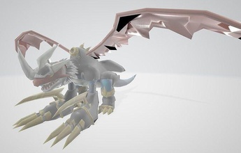 imperialdarmon dragon wings digimon monster 3d anime cartoon games toys 3d print model - Mito3D