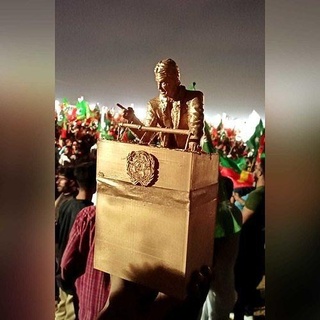 imran khan imrankhan pti Nazioni Unite 3d modello storico discorso tradizionale pakistano vestito shalwar kameez cappotto carattere uomo arte sculture 3d print model - Mito3D