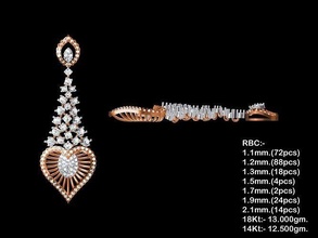 boucles 39 oreilles d'oreilles bijoux or mode argent platine luxe gemme diamants imprimable 3d print model - Mito3D