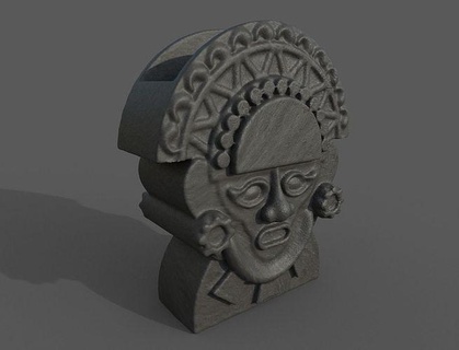 Inka Stil Pflanzer Macetero arte Pflanze Maceta inkaisch Sudamerica Kunst Skulpturen 3d print model - Mito3D