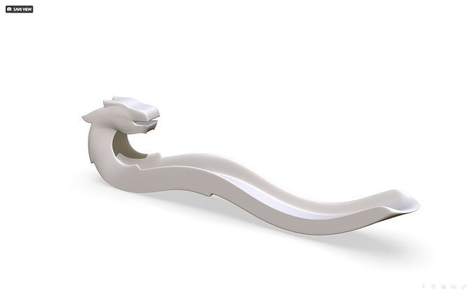 incenso bastão suporte Dragão superfície dura highpoly casa mobília 3D print model - Mito3D