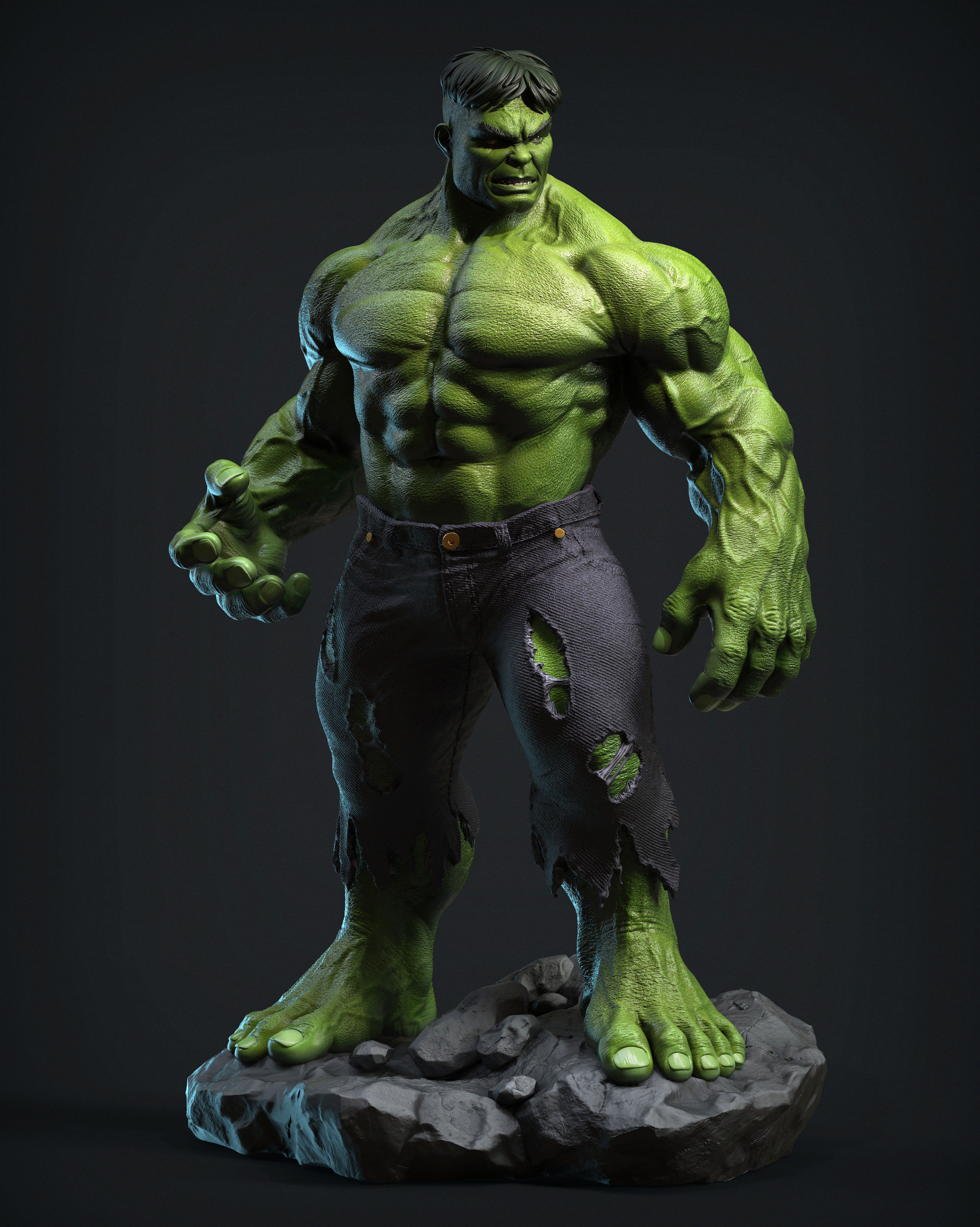 increíble casco hulk maravilla friki nerd vengadores cómic comicart superhéroes dc comics dc verde anatomía héroe brucebanner increible juegos juguetes 3D print model - Mito3D