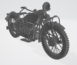 indisch 4 motorrad rad fahrrad fahrzeug leistung hobby diy automobil 3d print model - Mito3D