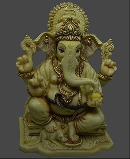 indian god - ganesh ancient statue religion sacred art 3d print model - Mito3D