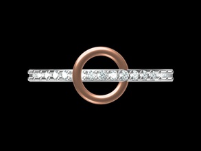 indien, bijoux design anneau de dames or, en or rose l'or blanc bague diamant l'anneau joyau imprimable cad mode engagem d'argent les anneaux 3d print model - Mito3D