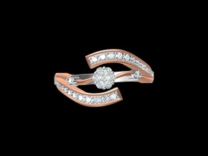 de la india el diseño joyas joyería anillo señoras oro plata diamante engagment moda imprimible engagem boda blanco cad los anillos 3d print model - Mito3D
