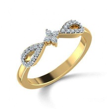 indian jewellery design jewelry gold white ladies ring diamond fashion silver rings 3d print model - Mito3D