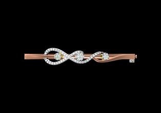 indian jewllery design jewelry gold luxury printable bracelet rose ladies jewel diamond pressure setting cad rpt ready matrix v ray bracelets 3d print model - Mito3D