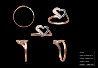 Indische jewllery design Schmuck ring diamond gold Juwel bedruckbar ist engagement gem Hochzeit weiß Diamant-ring Mode-ring gold-ring sterling Silber drucken cad Ringe 3d print model - Mito3D