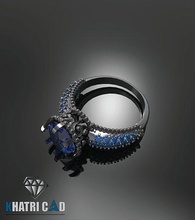indiano stile squillare oro argento diamante gioielleria gioiello gemma sterlina moda bellezza abbigliamento 3d modello anelli 3d print model - Mito3D