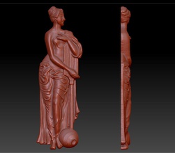 donna indiana di arredamento 2 art 3d modello indiano ragazza mobili soccorso la decorazione bas scultura statua figurina stampaggio altri 3d print model - Mito3D