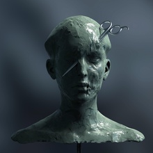 indifferenza ritratto scultura testa statua viso galleria decorativo donna decorazione fallimento arte sculture 3d print model - Mito3D