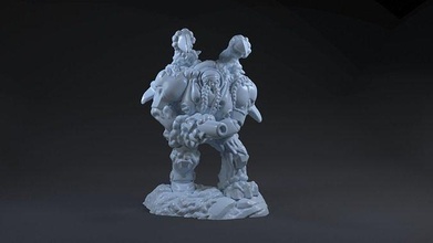 infested terran starcraft 3d print model character zerg star craft sculpture figure rts highpoly warcraft strategy art medium person statue videogame marin pc toy games toys 3d print model - Mito3D