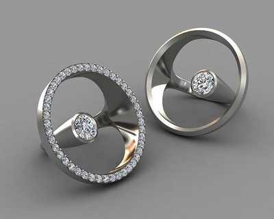 unendlich Eleganz Ring Schmuck Gold Stahl Silber Ringe Platin druckbar modern 3d Design Luxus 3d print model - Mito3D