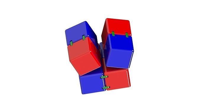 infinidade cubo brinquedo crianças jogos legal mini gadget estresse ansiedade alívio mate dedos mãos brinquedos 3D print model - Mito3D