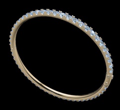 infini diamant bracelet 3 mm calcul Taille bijoux bijou gemme conception luxe fantaisie femmes femelle Hommes Masculin tendance dessins 3d print model - Mito3D