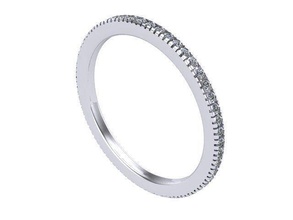 infinito diamante nozze gruppo musicale d'oro argento gioielleria squillare anelli 3d print model - Mito3D