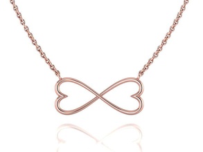 infinity hearts necklace printable 3dmodel necklaces jeweler pendants cad usa canada europe uk israel united fashion pendant neckalces love wedding jewelry 3d print model - Mito3D