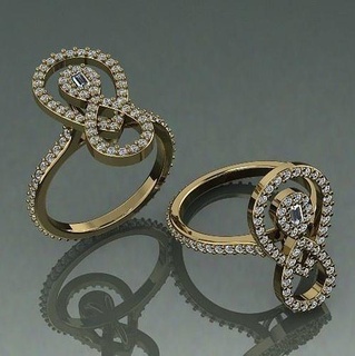infinity ring model 1495 earrings kolco dlya pechati 3dmodel printable sterling fashion silver engagem platinum jewellery engagement jewel jewelry rings missfox 3d print model - Mito3D