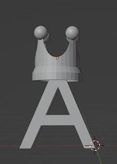 initial crown pendant illustration people lighthouse vertical safety architecture man tower scientific security navigation science safe direction seaport nautical stylised painted character clothing jewelry pendants 3d print model - Mito3D