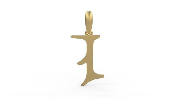 iniziale lettere pendente Creatore campo collana font lettera argento oro diamante stampabile diamanti gioiello gioielleria donna gemma alfabeto abc linguaggio amore ciondoli 3d print model - Mito3D