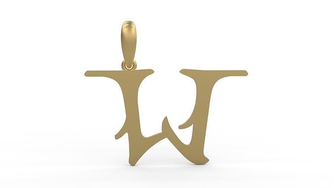 iniziale lettere pendente Creatore campo collana font lettera argento oro diamante stampabile diamanti gioiello gioielleria donna gemma alfabeto abc linguaggio amore ciondoli 3D print model - Mito3D