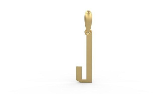 ilk harfler kolye Eyfel Aşk yazı tipi mektup gümüş altın elmas yazdırılabilir elmaslar mücevher takı Kadın alfabe ABC dil 3d print model - Mito3D