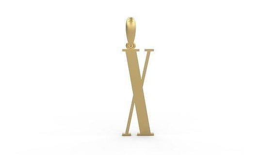 ilk harfler kolye niagara katı yazı tipi mektup gümüş altın elmas yazdırılabilir elmaslar mücevher takı Kadın alfabe ABC dil Aşk 3d print model - Mito3D