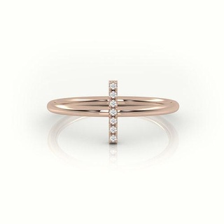 initial ring size 54 professional renderings inital jewelry rings gold diamond printable jewellery jewel initals fashion 3d model 3d print model - Mito3D