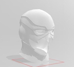 injusticia 2 inspirado destello capucha máscara justicia liga cosplay disfraz armadura traje réplica contrarrestar dc Moda 3d print model - Mito3D