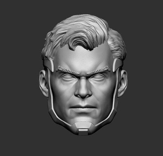 injustice superman - headsculpt action figures toy toys games character game printable accessories characters 3dprint 3d print model - Mito3D
